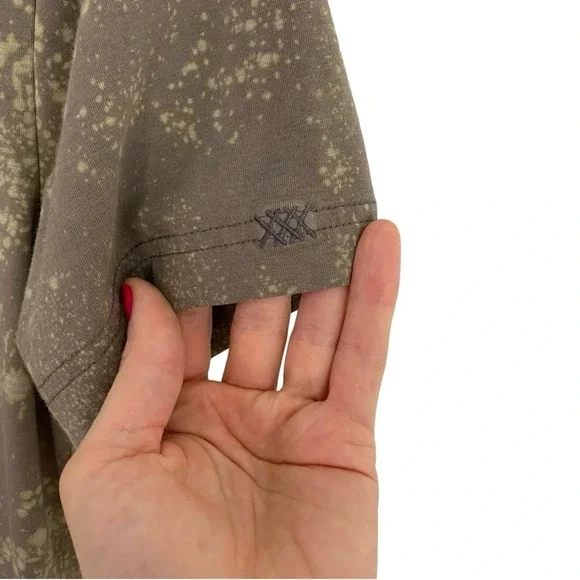 RHONE Reverse Tie Dye Tee T-Shirt Mens Size Small Pima Cotton Crewneck Tan Cream - Picture 4 of 11